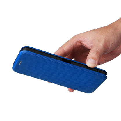 For Sony Xperia 1 VI 2024 Carbon Fiber Texture Flip Leather Phone Case(Blue) by buy2fix