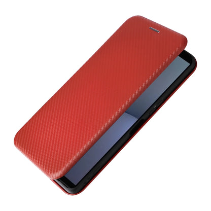 For Sony Xperia 1 VI 2024 Carbon Fiber Texture Flip Leather Phone Case(Brown) by buy2fix