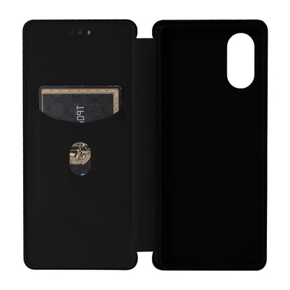 For Sony Xperia 10 VI 2024 Carbon Fiber Texture Flip Leather Phone Case(Black) by buy2fix