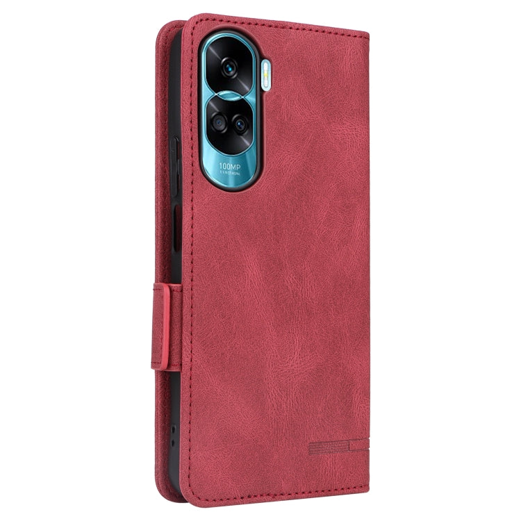 For Honor X50i / 90 Lite Magnetic Clasp Flip Leather Phone Case(Red) by buy2fix
