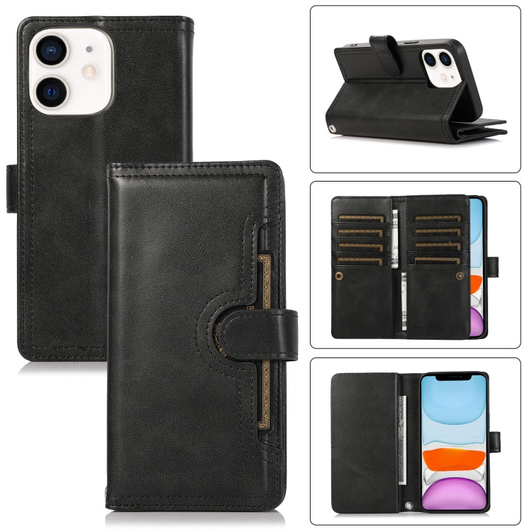 For iPhone 11 Wristband Card Slot Leather Phone Case(Black) - iPhone 11 Cases by buy2fix | Online Shopping UK | buy2fix