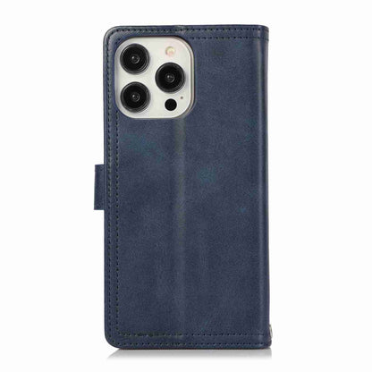 For iPhone 12 mini Wristband Card Slot Leather Phone Case(Blue) - iPhone 12 mini Cases by buy2fix | Online Shopping UK | buy2fix
