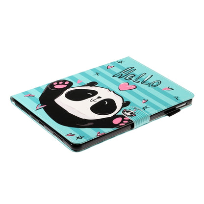 For iPad Pro 11 (2020) Colored Drawing Pattern Horizontal Flip PU Leather Tablet Case with Holder & Card Slot & Sleep / Wake-up Function(Love Panda) - iPad Pro 11 (2020) Cases by buy2fix | Online Shopping UK | buy2fix