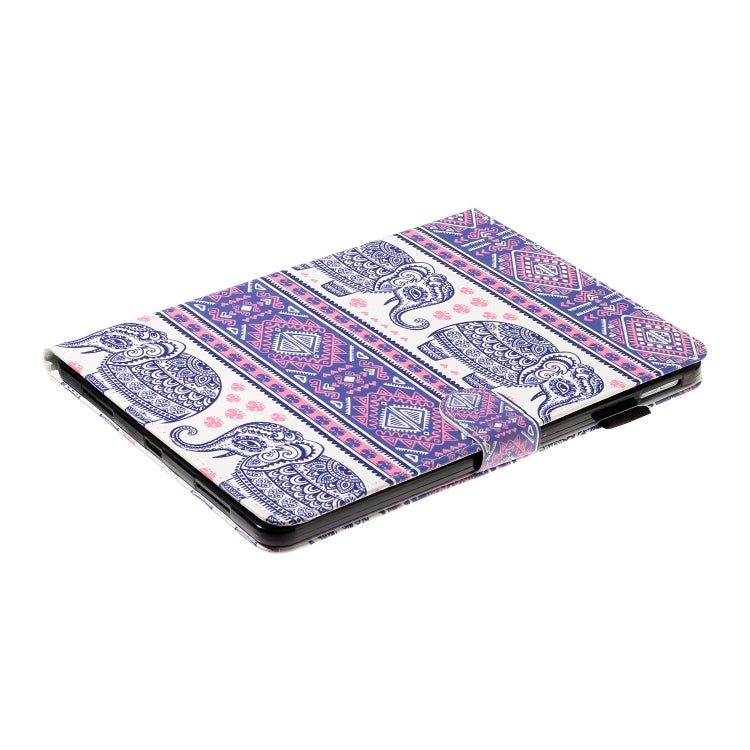 For iPad Pro 11 (2020) Colored Drawing Pattern Horizontal Flip PU Leather Tablet Case with Holder & Card Slot & Sleep / Wake-up Function(Totem Elephant) - iPad Pro 11 (2020) Cases by buy2fix | Online Shopping UK | buy2fix