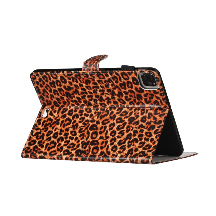 For iPad Pro 11 (2020) Colored Drawing Pattern Horizontal Flip PU Leather Tablet Case with Holder & Card Slot & Sleep / Wake-up Function(Yellow Leopard) - iPad Pro 11 (2020) Cases by buy2fix | Online Shopping UK | buy2fix