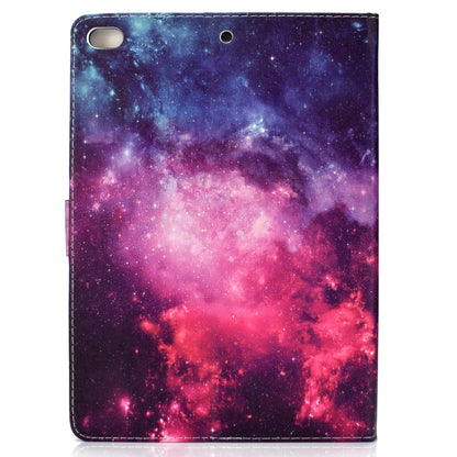For iPad 10.2 Colored Drawing Pattern Horizontal Flip PU Leather Case with Holder & Card Slot & Sleep / Wake-up Function(Starry Sky) - iPad 10.2 Cases by buy2fix | Online Shopping UK | buy2fix