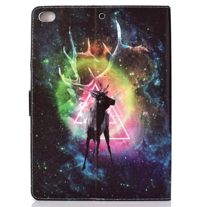 For iPad 10.2 Colored Drawing Pattern Horizontal Flip PU Leather Case with Holder & Card Slot & Sleep / Wake-up Function(Starry Deer) - iPad 10.2 Cases by buy2fix | Online Shopping UK | buy2fix