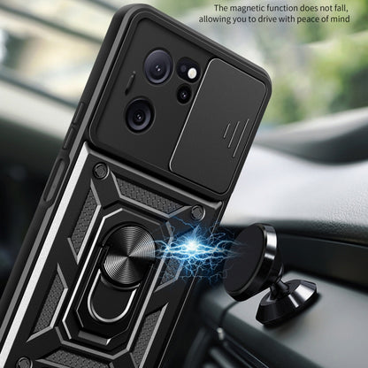 For Xiaomi Redmi K60 Ultra 5G Sliding Camera Cover Design TPU Hybrid PC Phone Case(Red) - Xiaomi Cases by buy2fix | Online Shopping UK | buy2fix
