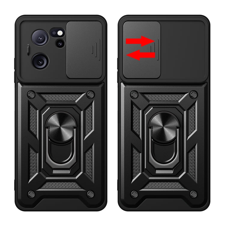 For Xiaomi Redmi K60 Ultra 5G Sliding Camera Cover Design TPU Hybrid PC Phone Case(Rose Gold) - Xiaomi Cases by buy2fix | Online Shopping UK | buy2fix