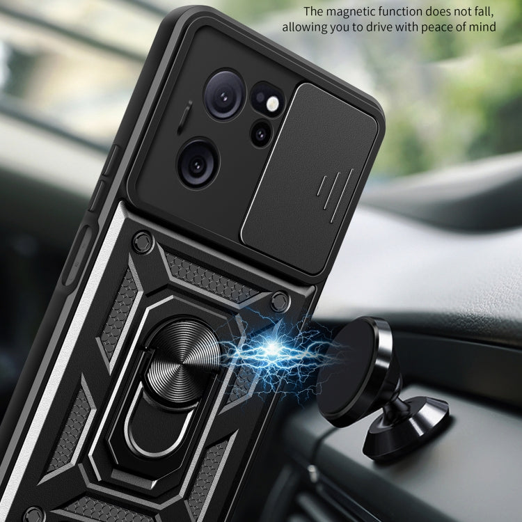 For Xiaomi Redmi K60 Ultra 5G Sliding Camera Cover Design TPU Hybrid PC Phone Case(Rose Gold) - Xiaomi Cases by buy2fix | Online Shopping UK | buy2fix
