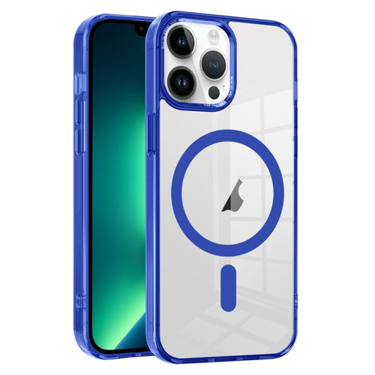 For iPhone 13 Pro Max Ice Color Magnetic Series TPU Hybrid Acrylic Magsafe Phone Case(Blue) - iPhone 13 Pro Max Cases by buy2fix | Online Shopping UK | buy2fix