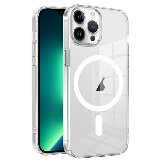 For iPhone 13 Pro Ice Color Magnetic Series TPU Hybrid Acrylic Magsafe Phone Case(Transparent) - iPhone 13 Pro Cases by buy2fix | Online Shopping UK | buy2fix