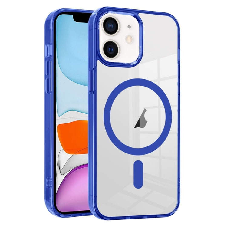 For iPhone 11 Ice Color Magnetic Series TPU Hybrid Acrylic Magsafe Phone Case(Blue) by buy2fix