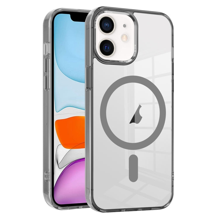 For iPhone 11 Ice Color Magnetic Series TPU Hybrid Acrylic Magsafe Phone Case(Grey) by buy2fix