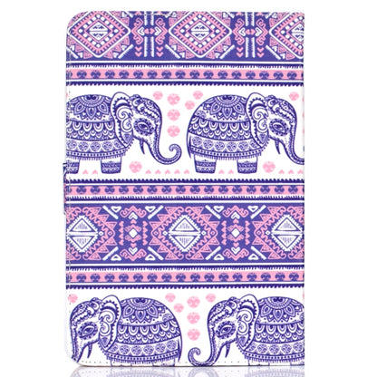 For 10 inch Universal Tablet PC Colored Drawing Pattern Horizontal Flip PU Leather Case with Holder & Card Slot(Totem Elephant) - 7 inch by buy2fix | Online Shopping UK | buy2fix