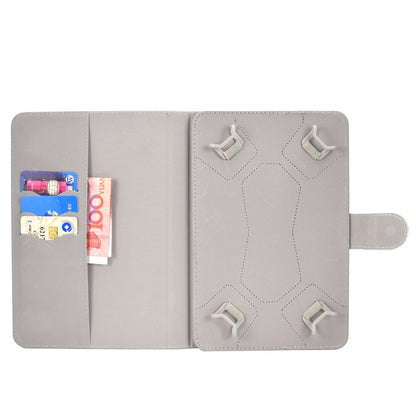 For 10 inch Universal Tablet PC Colored Drawing Pattern Horizontal Flip PU Leather Case with Holder & Card Slot(Elephant Flowers) - 7 inch by buy2fix | Online Shopping UK | buy2fix