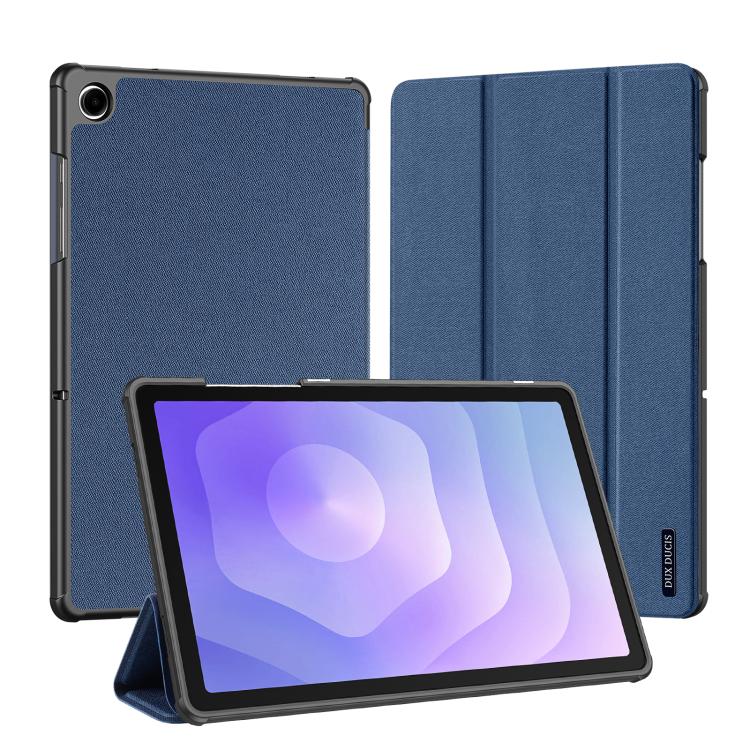 For Samsung Galaxy Tab A11+ / A9+ DUX DUCIS Domo Series Magnetic Flip Leather Tablet Case(Blue) by DUX DUCIS