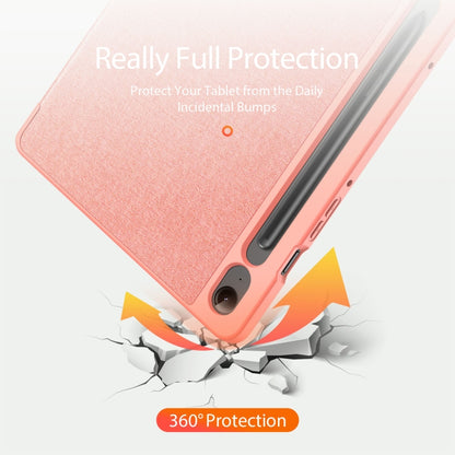 For Samsung Galaxy Tab S9 FE / S10 FE DUX DUCIS Domo Series Magnetic Flip Leather Tablet Case(Pink) - Galaxy Tab S9 FE by DUX DUCIS | Online Shopping UK | buy2fix