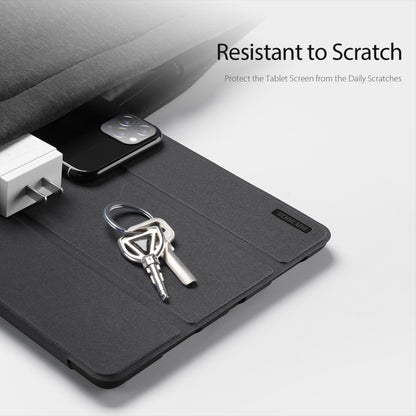 For Samsung Galaxy Tab S10 Ultra DUX DUCIS Domo Series Magnetic Flip Leather Tablet Case(Black) - Tab S10 Ultra Cases by DUX DUCIS | Online Shopping UK | buy2fix