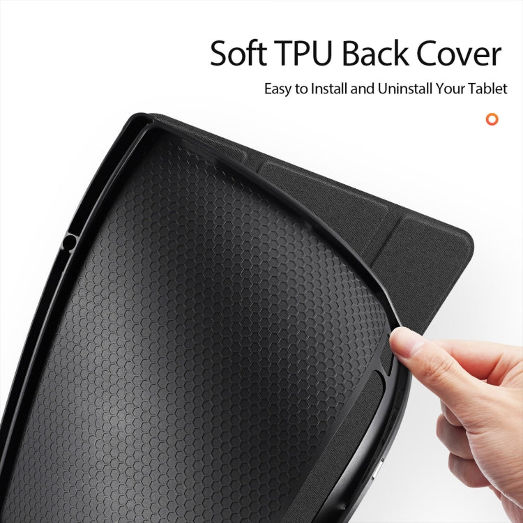 For Samsung Galaxy Tab S10 Ultra DUX DUCIS Domo Series Magnetic Flip Leather Tablet Case(Black) - Tab S10 Ultra Cases by DUX DUCIS | Online Shopping UK | buy2fix