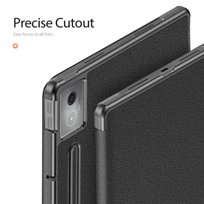 For Lenovo Idea Tab Pro DUX DUCIS Domo Series Magnetic Flip Leather Tablet Case(Black) - Lenovo by DUX DUCIS | Online Shopping UK | buy2fix