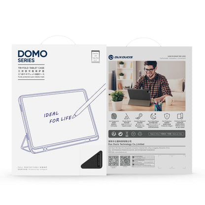 For Lenovo Idea Tab Pro DUX DUCIS Domo Series Magnetic Flip Leather Tablet Case(Black) - Lenovo by DUX DUCIS | Online Shopping UK | buy2fix