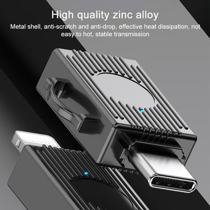 USB to USB-C / Type-C Multifunction Travel Case Shape Apapter(Tarnish) by buy2fix