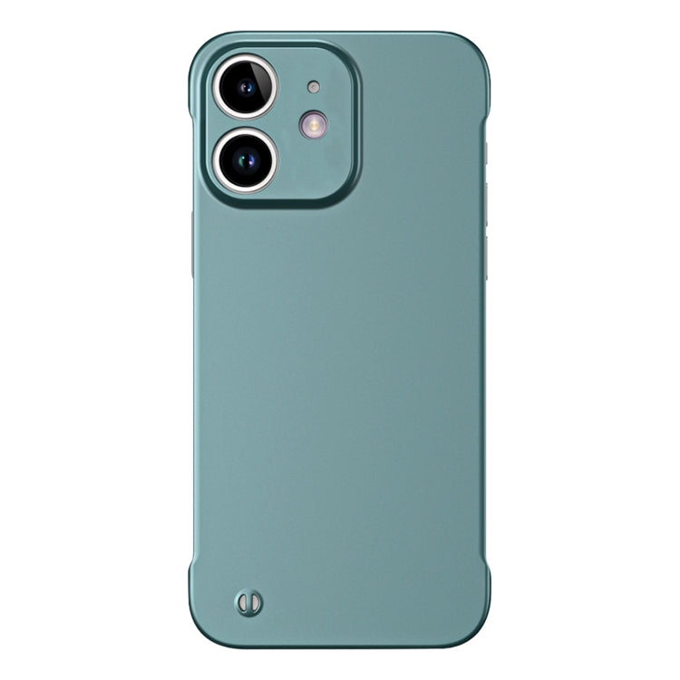 For iPhone 11 Frameless Metallic Paint Hybrid PC Phone Case(Green) by buy2fix