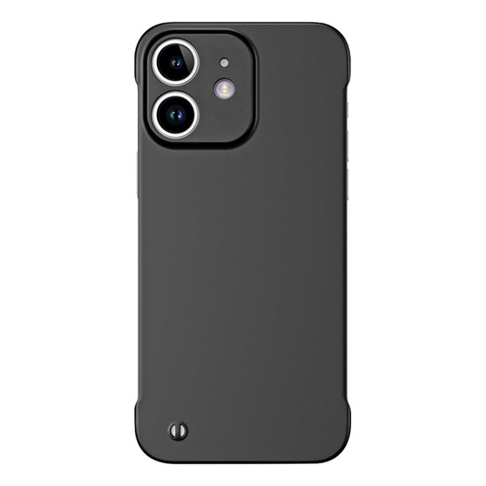 For iPhone 11 Frameless Metallic Paint Hybrid PC Phone Case(Matte Black) by buy2fix
