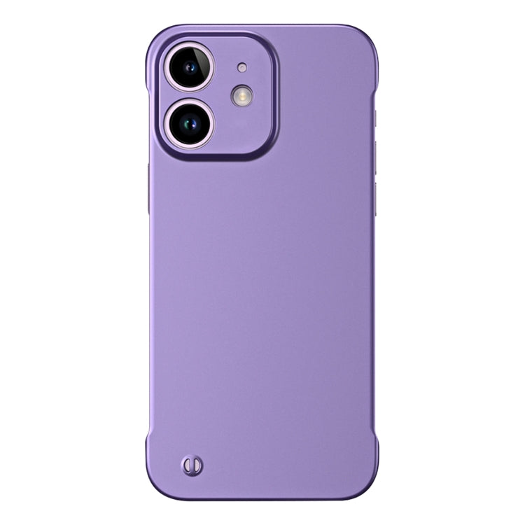 For iPhone 11 Frameless Metallic Paint Hybrid PC Phone Case(Deep Purple) by buy2fix