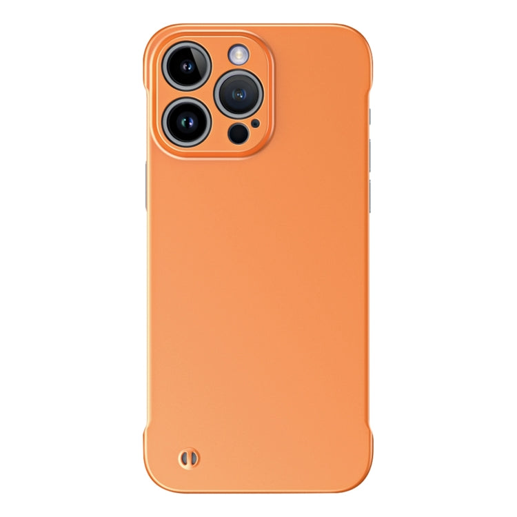 For iPhone 11 Pro Frameless Metallic Paint Hybrid PC Phone Case(Orange) by buy2fix
