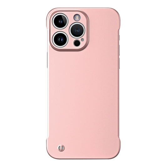 For iPhone 12 Pro Frameless Metallic Paint Hybrid PC Phone Case(Rose Gold) by buy2fix