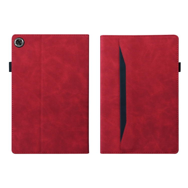 For Samsung Galaxy Tab A9+ / A11+ Splicing Shockproof Leather Tablet Case(Red) by buy2fix