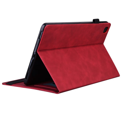For Samsung Galaxy Tab A9+ / A11+ Splicing Shockproof Leather Tablet Case(Red) by buy2fix