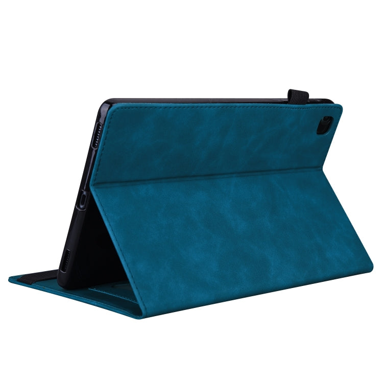 For Samsung Galaxy Tab A9 / A11 Splicing Shockproof Leather Tablet Case(Blue) by buy2fix