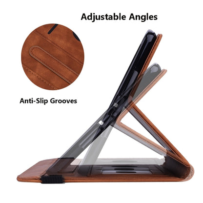 For Samsung Galaxy Tab S9 FE+ Calf Texture Embossed Leather Tablet Case(Brown) by buy2fix