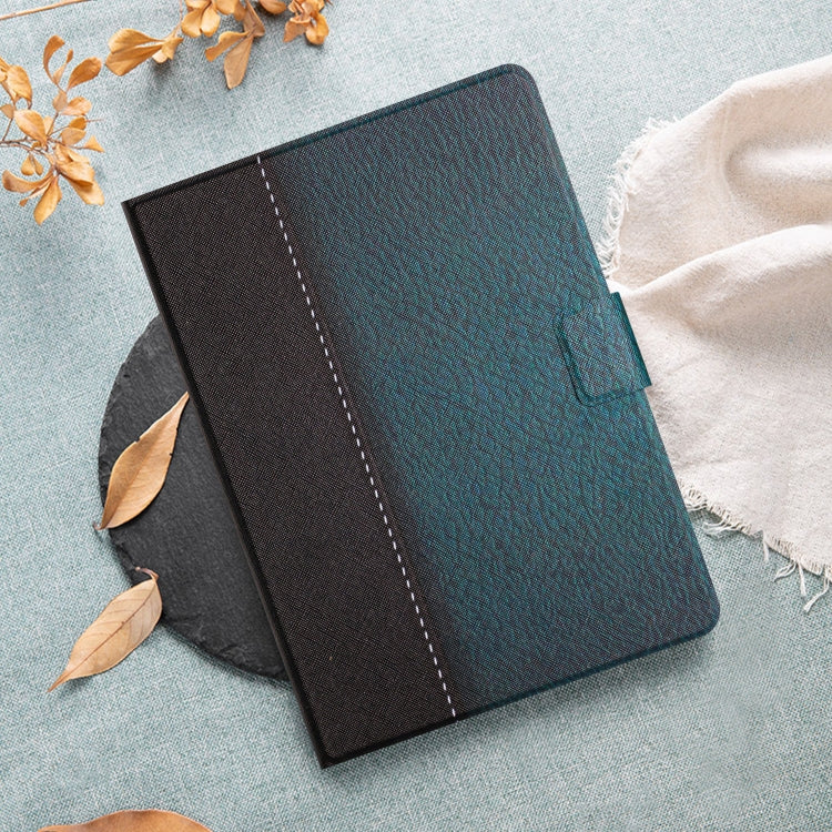 For Samsung Galaxy Tab A9+ Stitching Solid Color Smart PU Tablet Case with Sleep / Wake-up Function(Green) - Galaxy Tab A9+ by buy2fix | Online Shopping UK | buy2fix