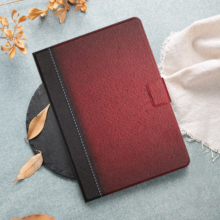 For Samsung Galaxy Tab A9 Stitching Solid Color Smart PU Tablet Case with Sleep / Wake-up Function(Red) - Galaxy Tab A9 by buy2fix | Online Shopping UK | buy2fix