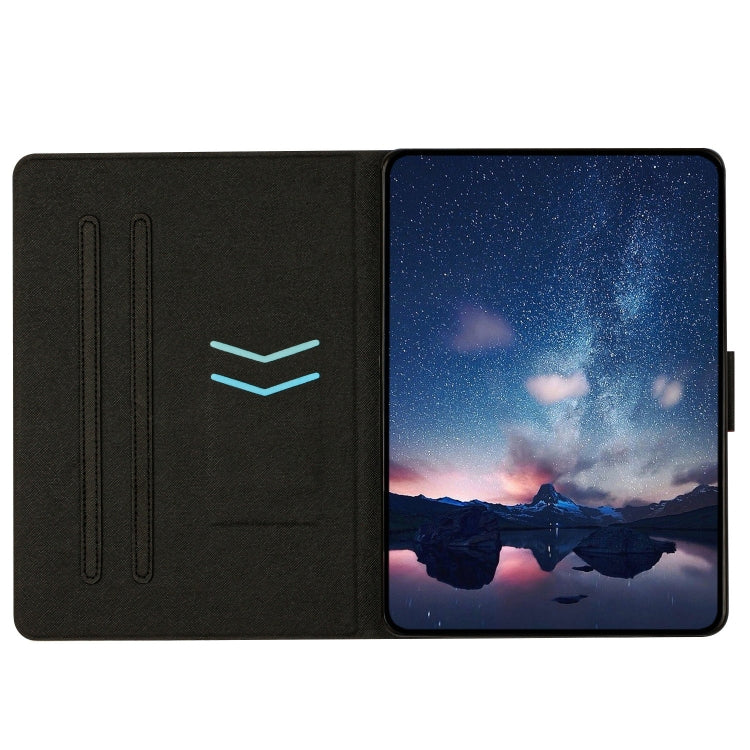 For Samsung Galaxy Tab A9+ Solid Color Crocodile Texture Smart PU Tablet Case with Sleep / Wake-up Function(Black) - Galaxy Tab A9+ by buy2fix | Online Shopping UK | buy2fix