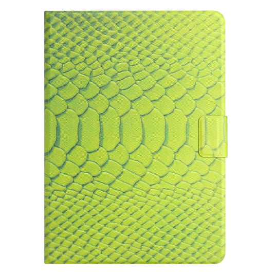 For Samsung Galaxy Tab A9 Solid Color Crocodile Texture Smart PU Tablet Case with Sleep / Wake-up Function(Green) - Galaxy Tab A9 by buy2fix | Online Shopping UK | buy2fix