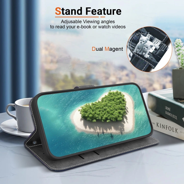 For iPhone 16 Pro Max Crystal Texture Colored Drawing Leather Phone Case(Cat Tiger Reflection) by buy2fix