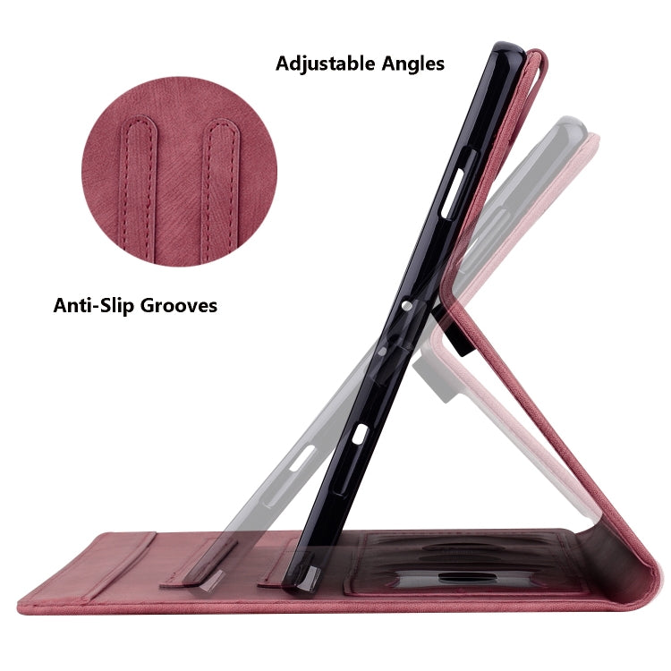 For Samsung Galaxy Tab A11 / A9 Cartoon Sakura Cat Embossed Leather Tablet Case(Red) by buy2fix