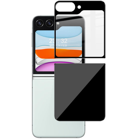 For Samsung Galaxy Z Flip5 5G IMAK Full Coverage Tempered Back Glass Film Set - Galaxy Tempered Glass by imak | Online Shopping UK | buy2fix
