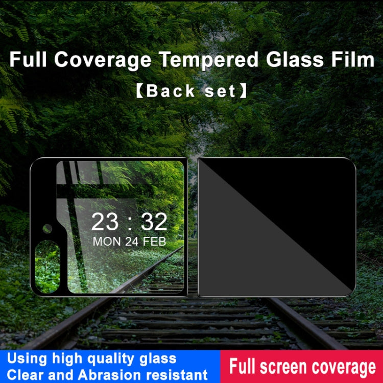 For Samsung Galaxy Z Flip5 5G IMAK Full Coverage Tempered Back Glass Film Set - Galaxy Tempered Glass by imak | Online Shopping UK | buy2fix