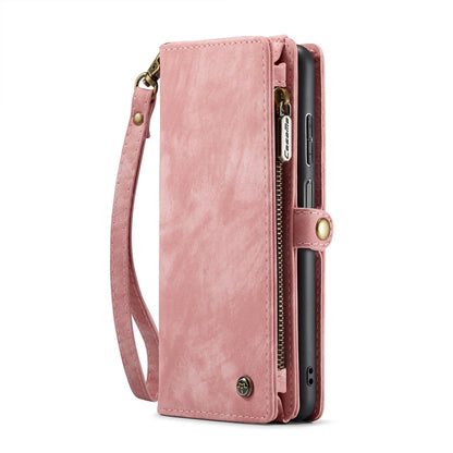 For Samsung Galaxy A25 4G CaseMe 008 Multifunctional Zipper Wallet Leather Phone Case with Lanyard(Pink) by CaseMe