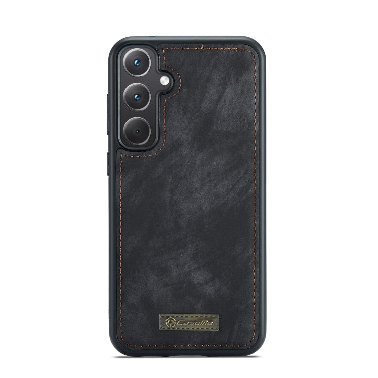 For Samsung Galaxy A35 5G CaseMe 008 Multifunctional Zipper Wallet Leather Phone Case with Lanyard(Black) by CaseMe