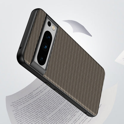 For Google Pixel 9 / 9 Pro Ultra-thin Carbon Fiber Texture Printing Phone Case(Black Red) by buy2fix