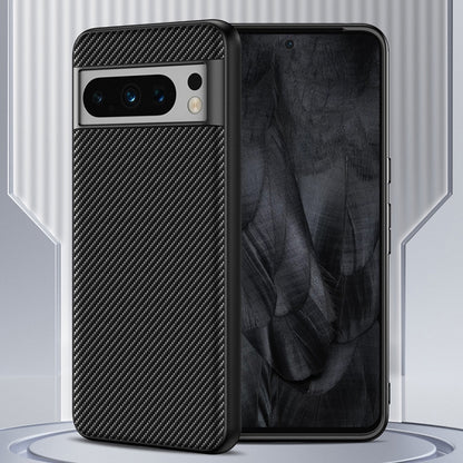 For Google Pixel 9 Pro XL Ultra-thin Carbon Fiber Texture Printing Phone Case(Black) - Google Cases by buy2fix | Online Shopping UK | buy2fix