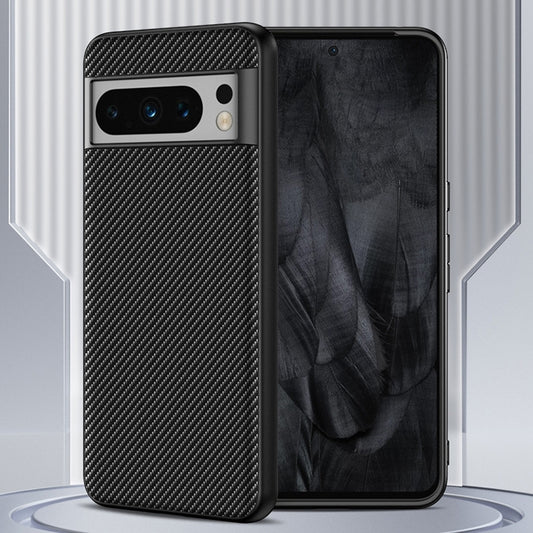 For Google Pixel 9 Pro XL Ultra-thin Carbon Fiber Texture Printing Phone Case(Black) - Google Cases by buy2fix | Online Shopping UK | buy2fix