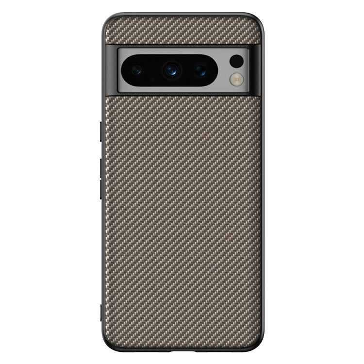 For Google Pixel 9 Pro XL Ultra-thin Carbon Fiber Texture Printing Phone Case(Gold) by buy2fix